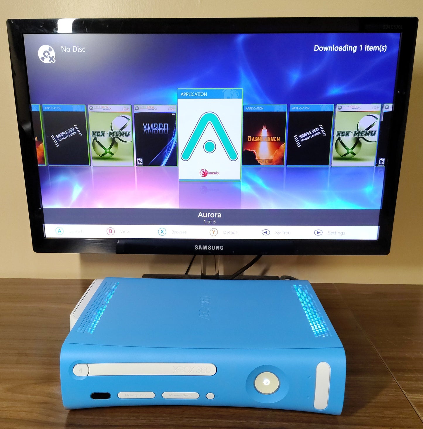 500GB RGH Jasper Xbox 360 | Console Only | Custom Shell FLASHED.