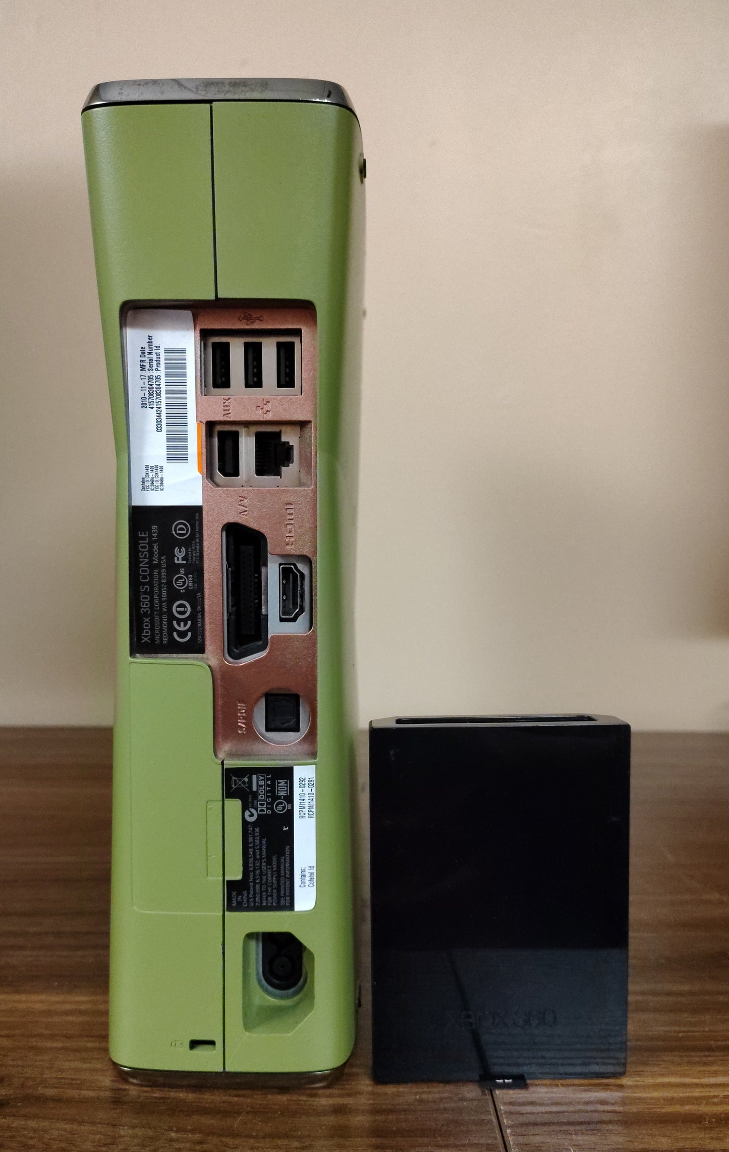 250GB RGH Xbox 360 Slim Trinity w/Power Supply | Custom Shell