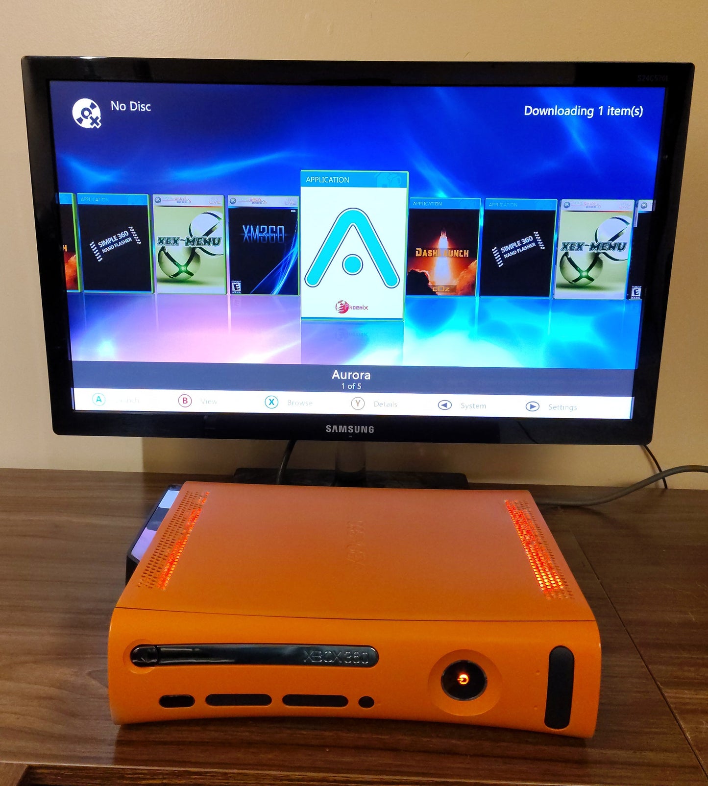500GB RGH Jasper Xbox 360 | Console Only | Custom Shell FLASHED